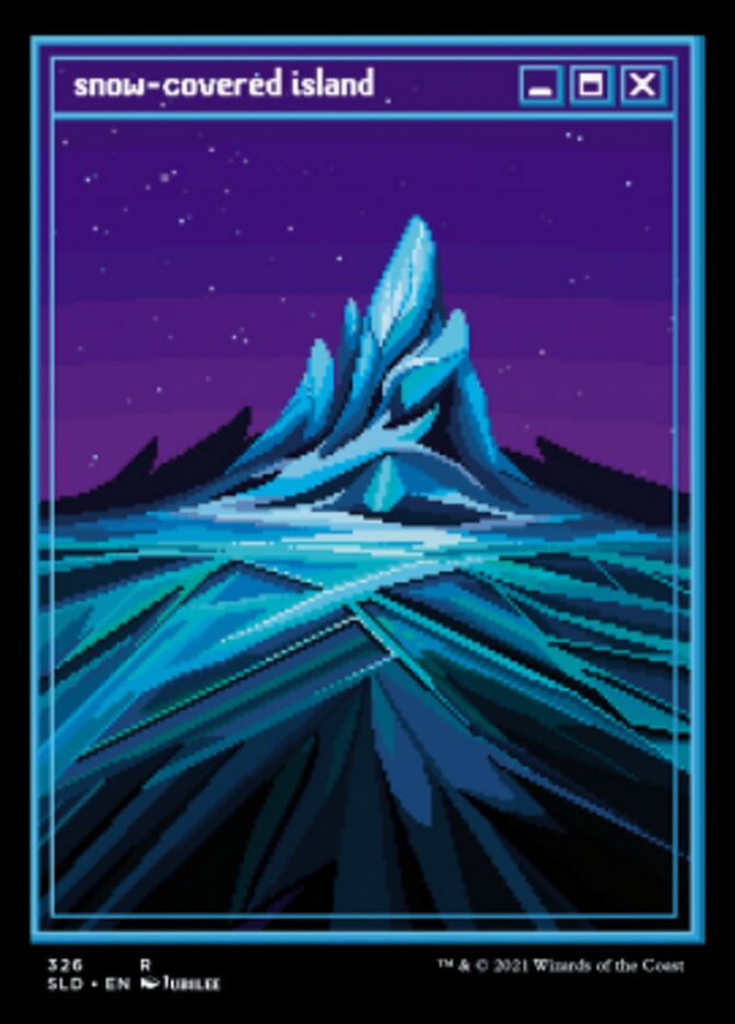 Snow-Covered Island (Foil Etched) [Secret Lair Drop Series] - Destination Retro