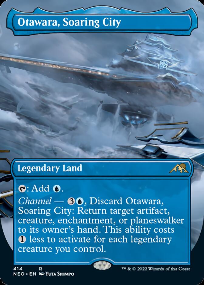 Otawara, Soaring City (Borderless Alternate Art) [Kamigawa: Neon Dynasty] - Destination Retro