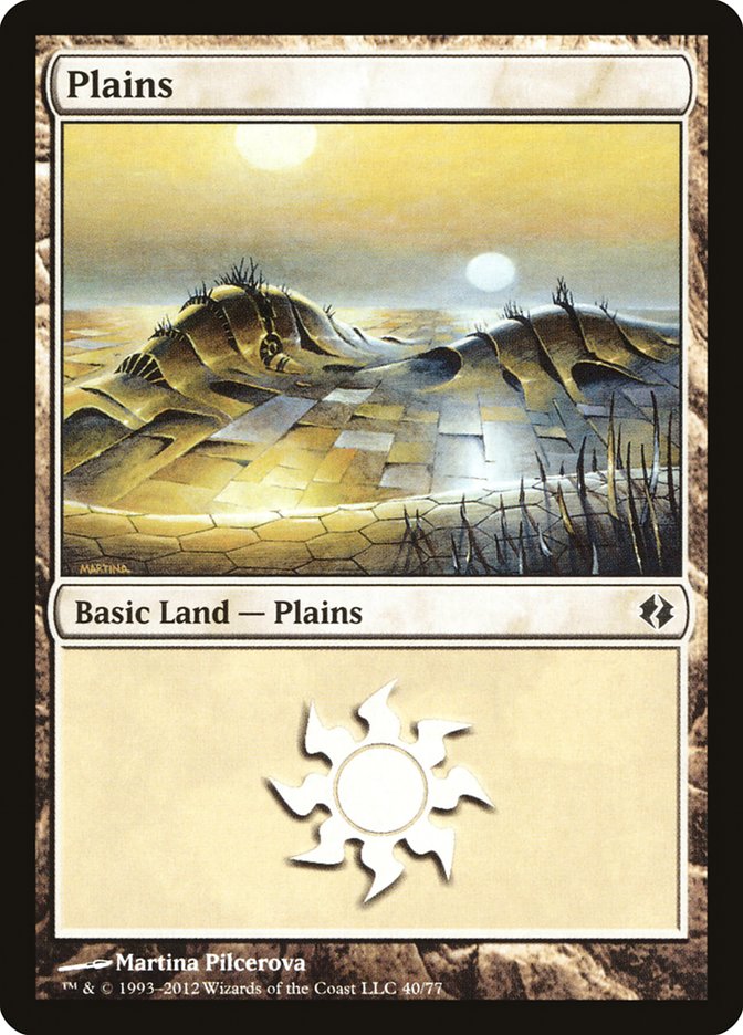 Plains (40) [Duel Decks: Venser vs. Koth] - Destination Retro