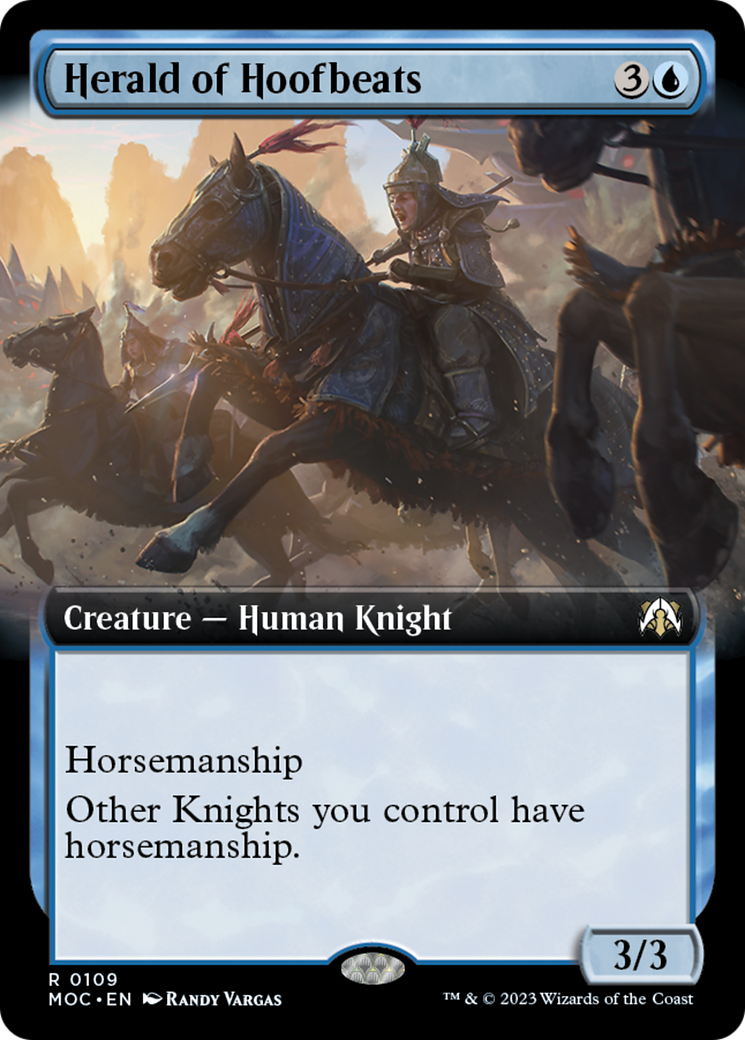 Herald of Hoofbeats (Extended Art) [March of the Machine Commander] - Destination Retro