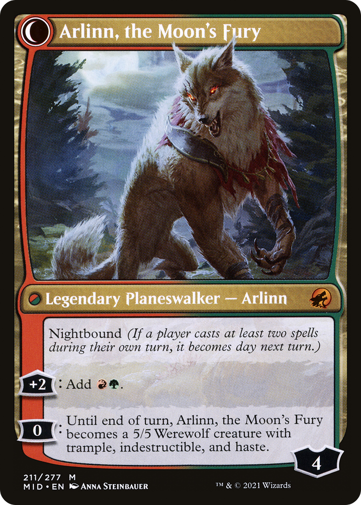 Arlinn, the Pack's Hope // Arlinn, the Moon's Fury [Secret Lair: From Cute to Brute] - Destination Retro