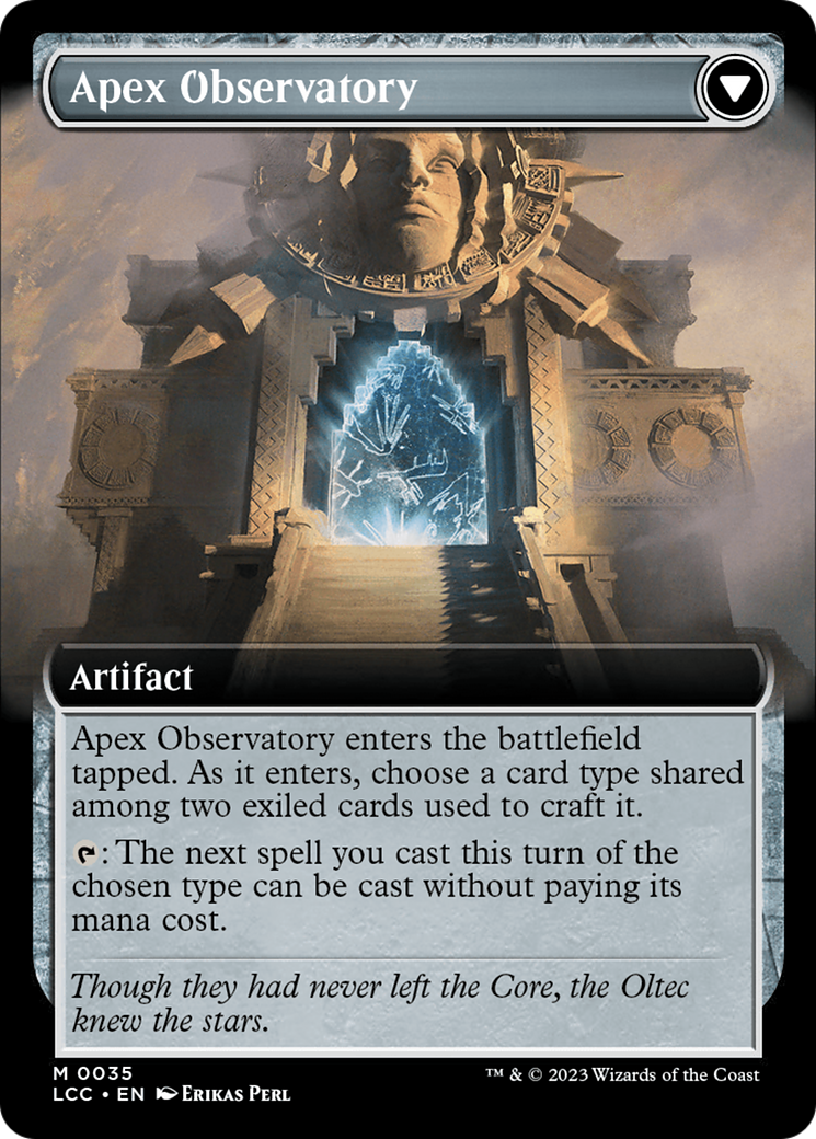 Eye of Ojer Taq // Apex Observatory (Extended Art) [The Lost Caverns of Ixalan Commander] - Destination Retro