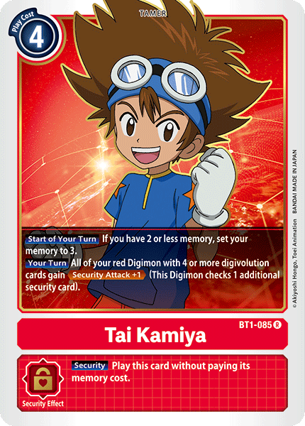 Tai Kamiya [BT1-085] [Release Special Booster Ver.1.0] - Destination Retro