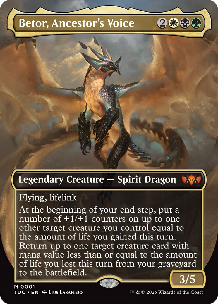 Betor, Ancestor's Voice (Borderless) [Tarkir: Dragonstorm Commander] - Destination Retro