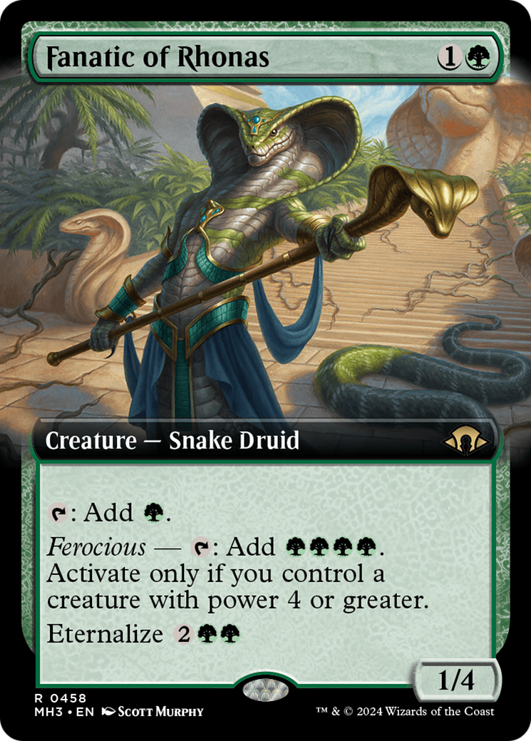 Fanatic of Rhonas (Extended Art) [Modern Horizons 3] - Destination Retro