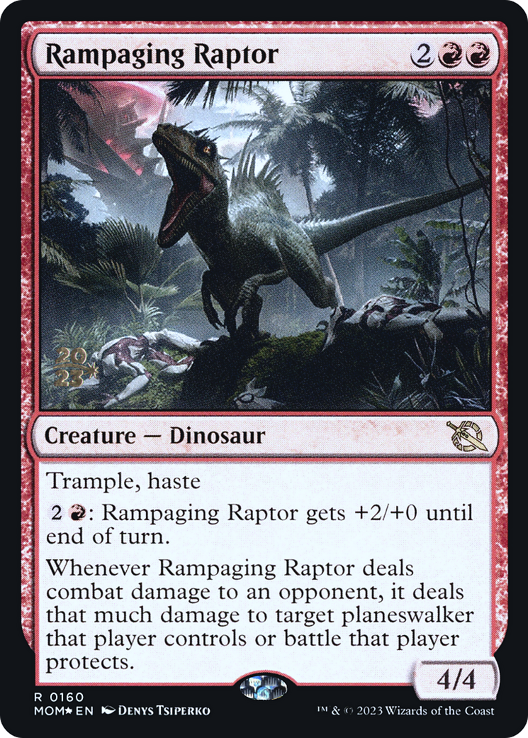 Rampaging Raptor [March of the Machine Prerelease Promos] - Destination Retro
