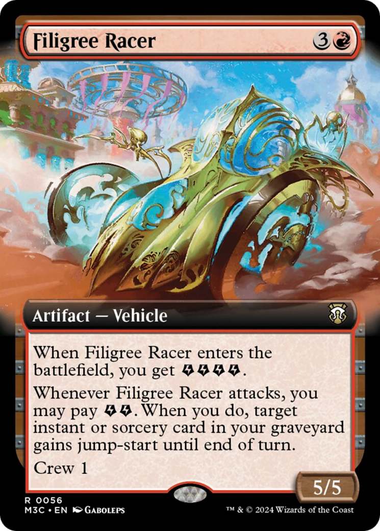 Filigree Racer (Extended Art) [Modern Horizons 3 Commander] - Destination Retro