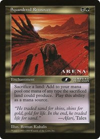 Squandered Resources (Oversized) [Oversize Cards] - Destination Retro
