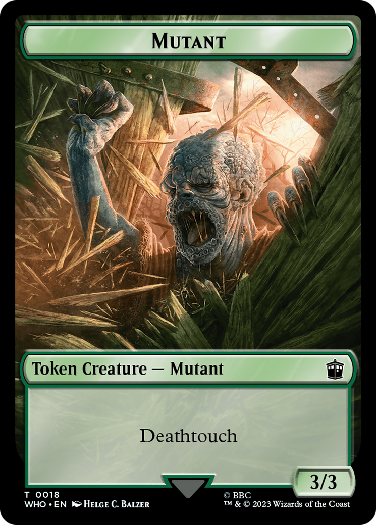 Alien Salamander // Mutant Double-Sided Token [Doctor Who Tokens] - Destination Retro
