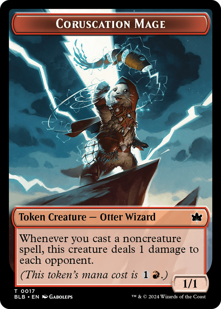 Food // Coruscation Mage Double-Sided Token [Bloomburrow Tokens] - Destination Retro