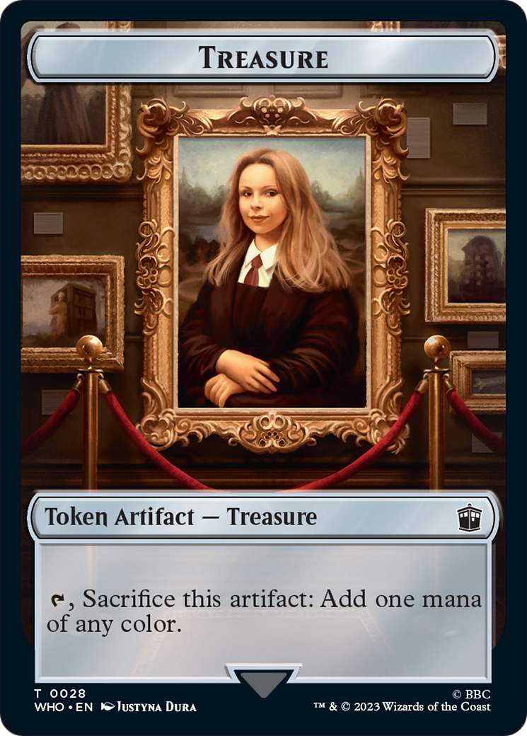 Soldier // Treasure (0028) Double-Sided Token [Doctor Who Tokens] - Destination Retro