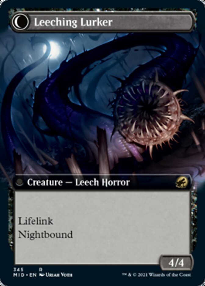 Curse of Leeches // Leeching Lurker (Extended Art) [Innistrad: Midnight Hunt] - Destination Retro