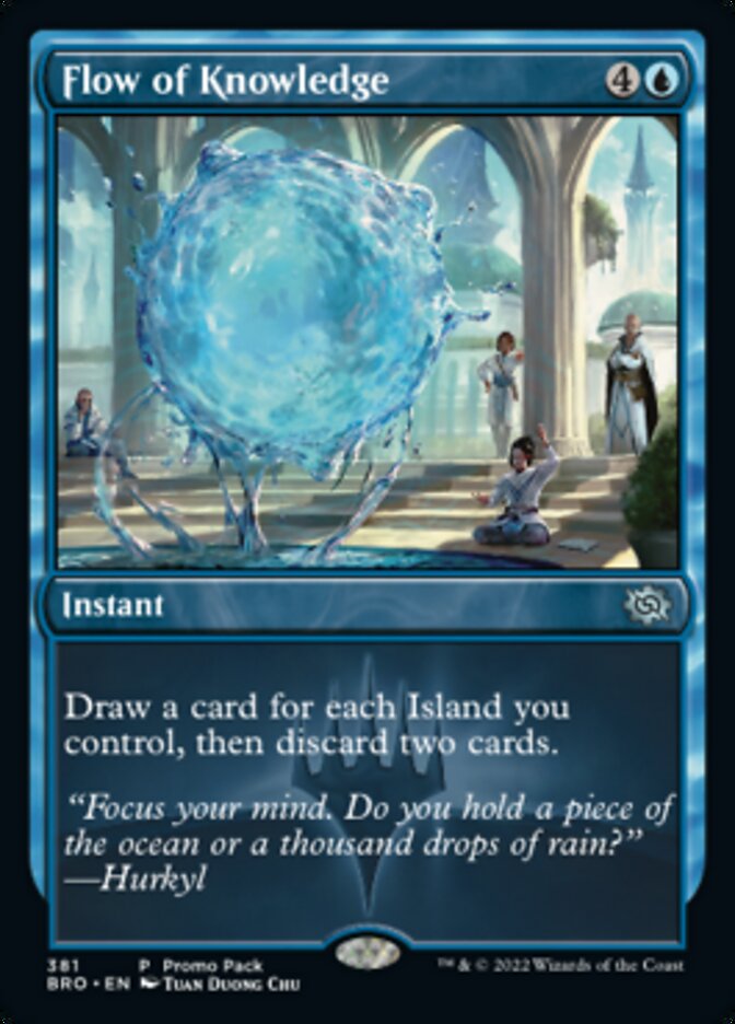 Flow of Knowledge (Promo Pack) [The Brothers' War Promos] - Destination Retro