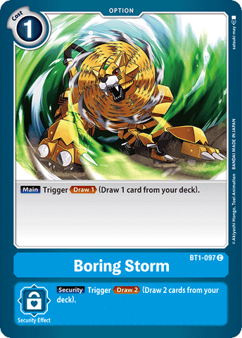 Boring Storm [BT1-097] [Release Special Booster Ver.1.0] - Destination Retro