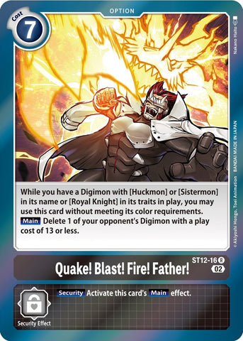 Quake! Blast! Fire! Father! [ST12-16] [Starter Deck: Jesmon] - Destination Retro