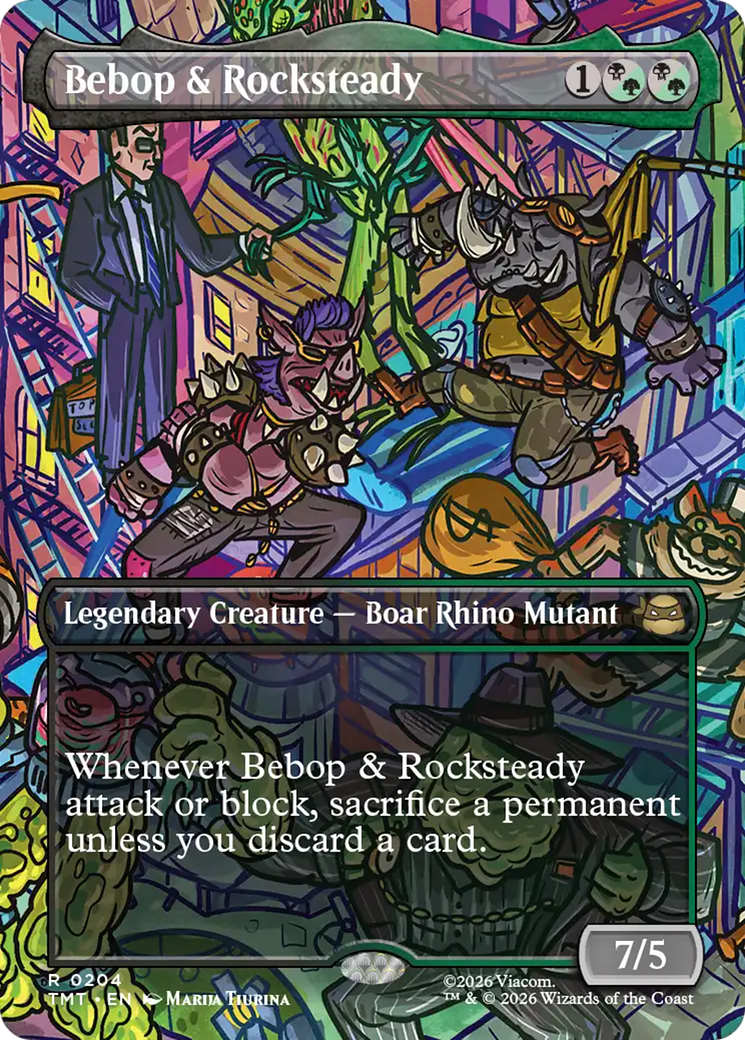 Bebop & Rocksteady (Borderless) [Teenage Mutant Ninja Turtles] - Destination Retro