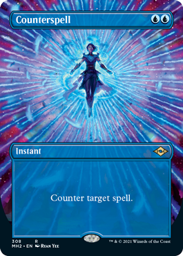 Counterspell (Borderless Alternate Art) [Modern Horizons 2] - Destination Retro