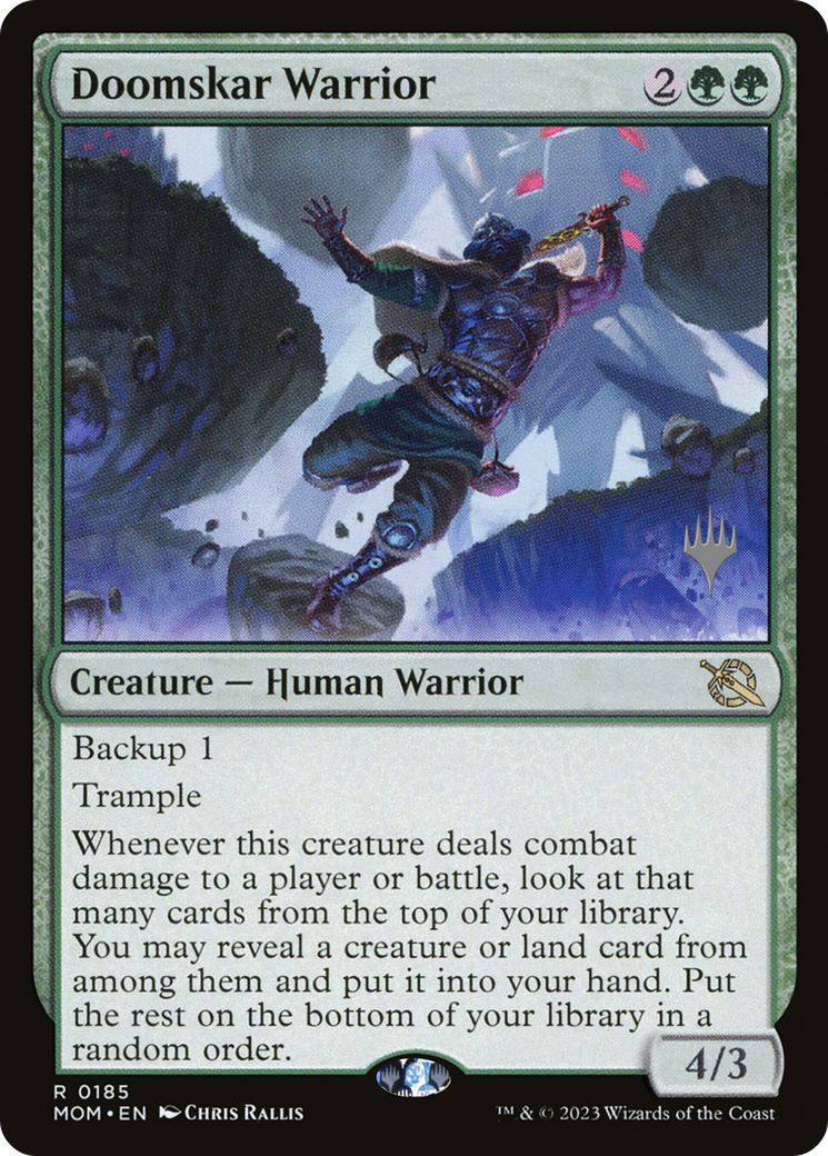 Doomskar Warrior (Promo Pack) [March of the Machine Promos] - Destination Retro