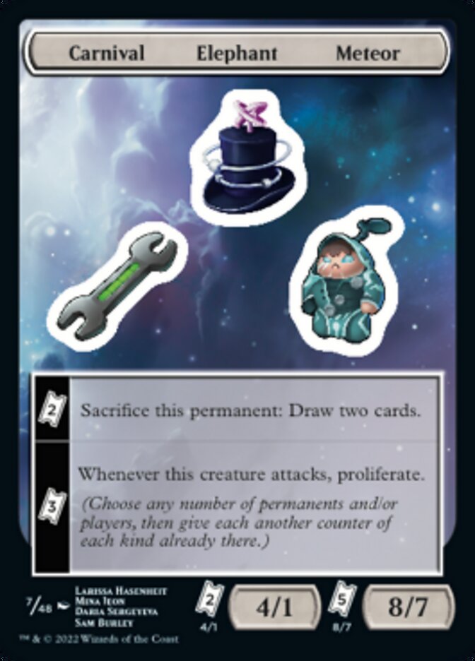Carnival Elephant Meteor [Unfinity Stickers] - Destination Retro