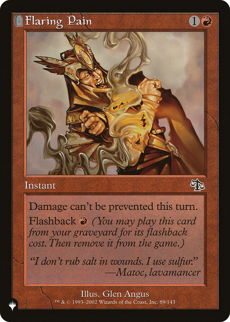 Flaring Pain [The List] - Destination Retro