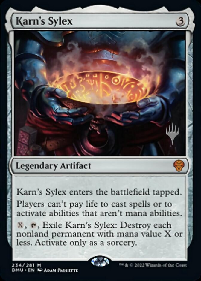 Karn's Sylex (Promo Pack) [Dominaria United Promos] - Destination Retro