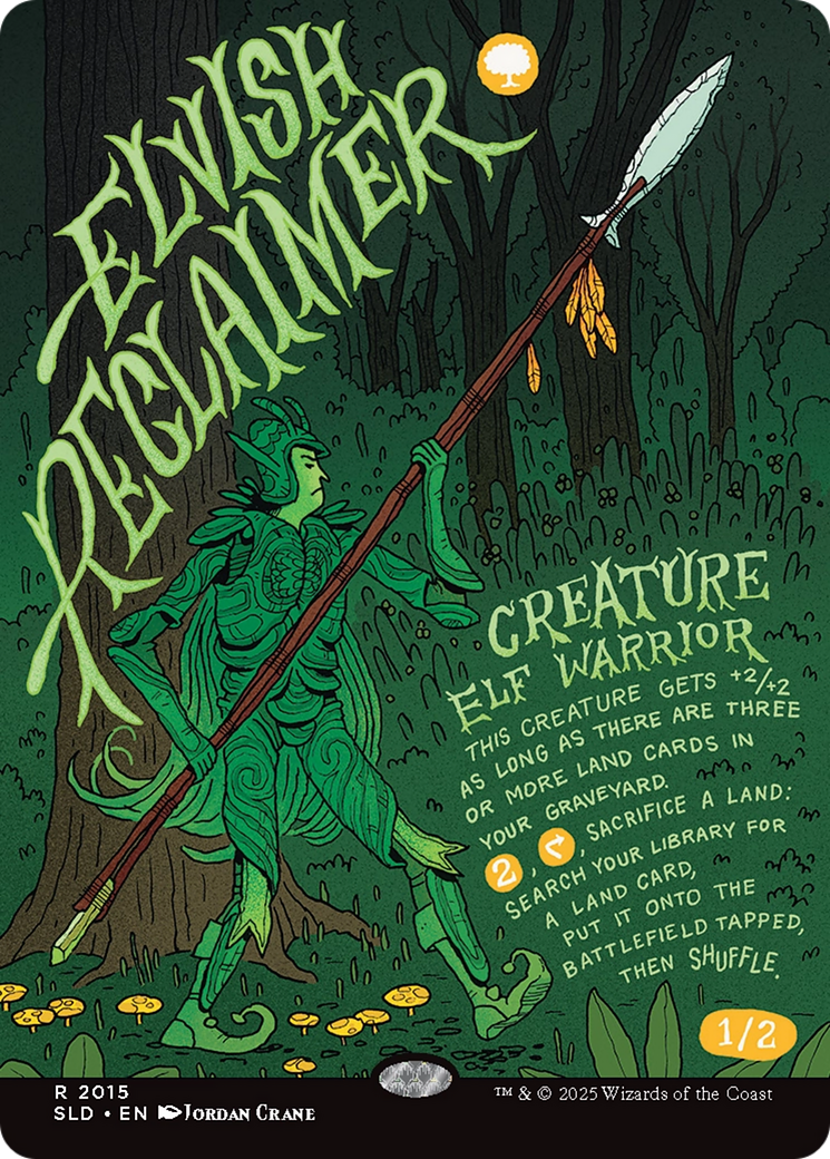 Elvish Reclaimer (Rainbow Foil) [Secret Lair Drop Series] - Destination Retro