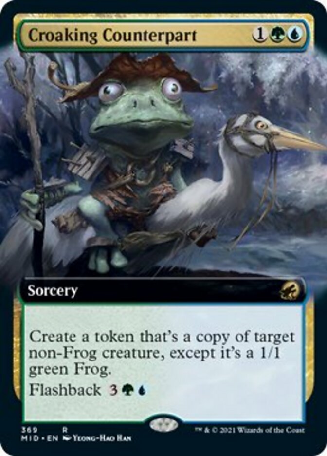 Croaking Counterpart (Extended Art) [Innistrad: Midnight Hunt] - Destination Retro