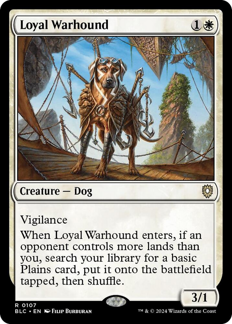 Loyal Warhound [Bloomburrow Commander] - Destination Retro