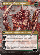 Grist, Voracious Larva // Grist, the Plague Swarm (Borderless) (Textured Foil) [Modern Horizons 3] - Destination Retro