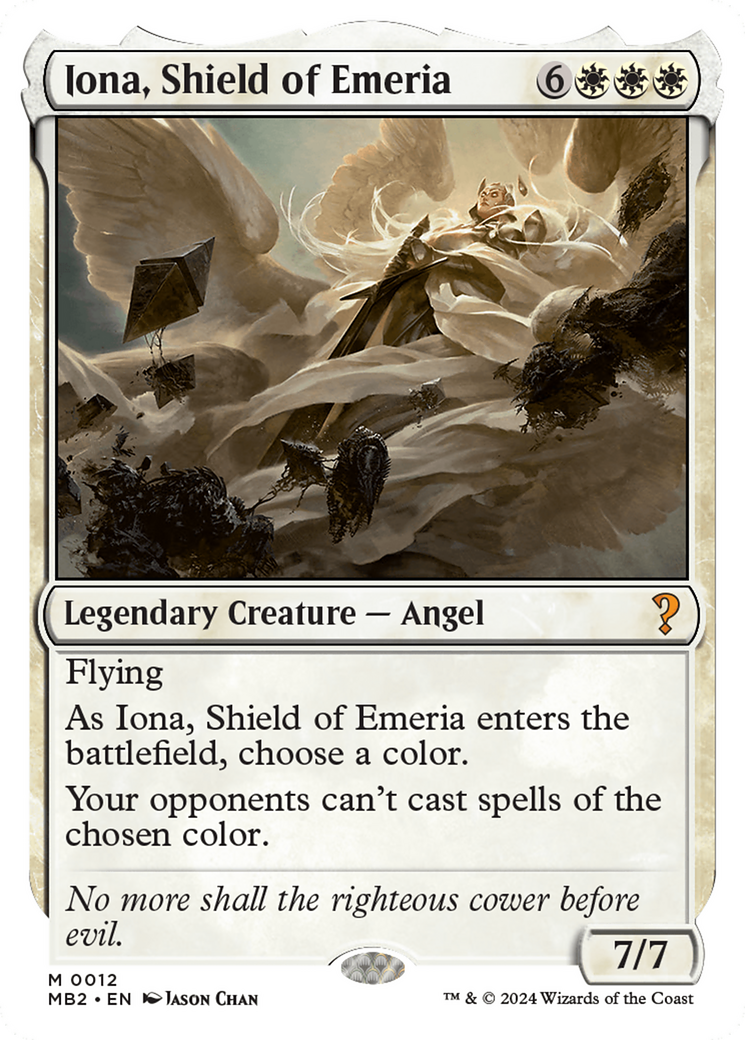Iona, Shield of Emeria (White Border) [Mystery Booster 2] - Destination Retro