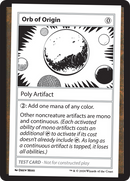 Orb of Origin [Mystery Booster 2 Playtest Cards] - Destination Retro