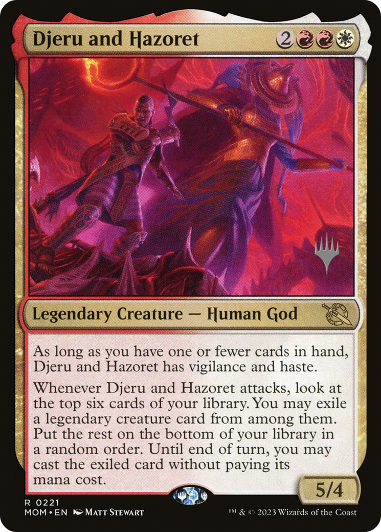 Djeru and Hazoret (Promo Pack) [March of the Machine Promos] - Destination Retro