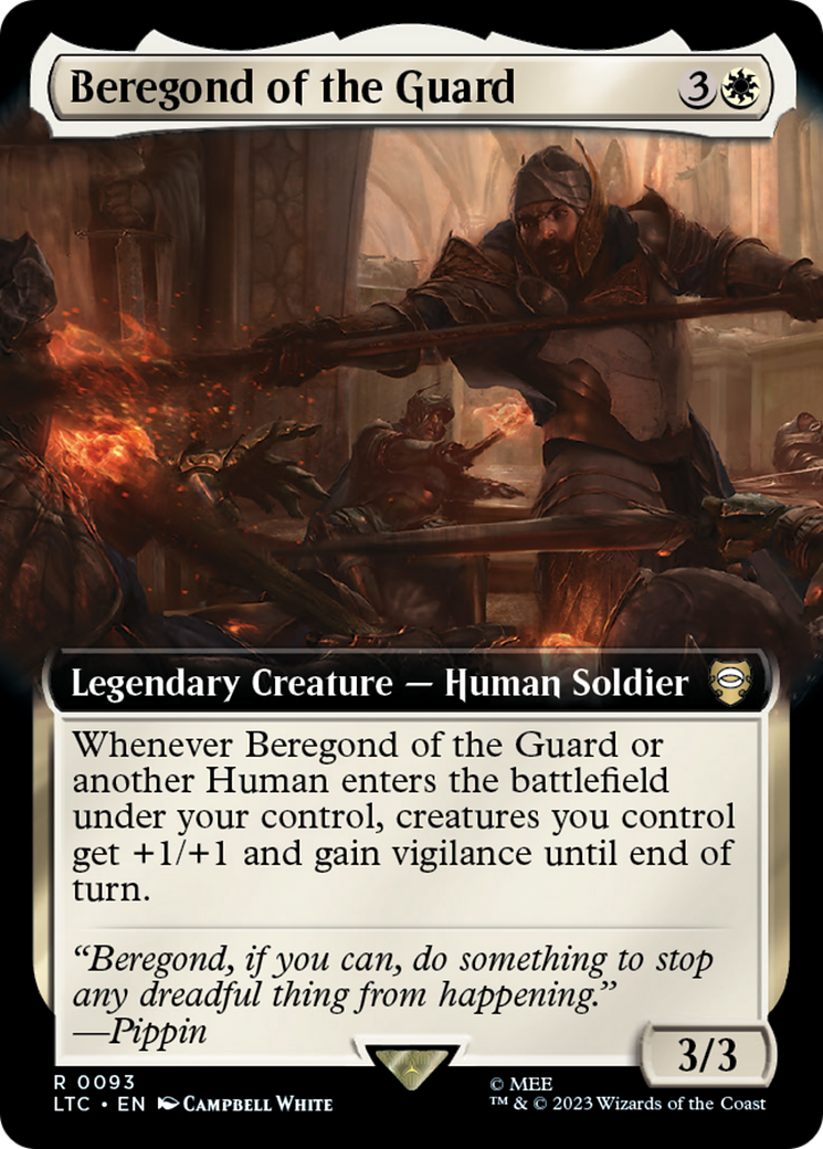 Beregond of the Guard (Extended Art) [The Lord of the Rings: Tales of Middle-Earth Commander] - Destination Retro