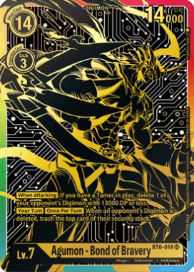 Agumon - Bond of Bravery [BT6-018] (2021 Championship Finals 1st Place) [Double Diamond Promos] - Destination Retro