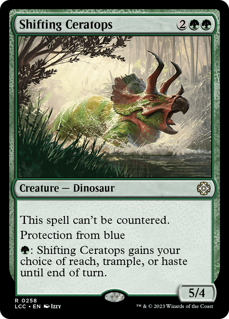 Shifting Ceratops [The Lost Caverns of Ixalan Commander] - Destination Retro