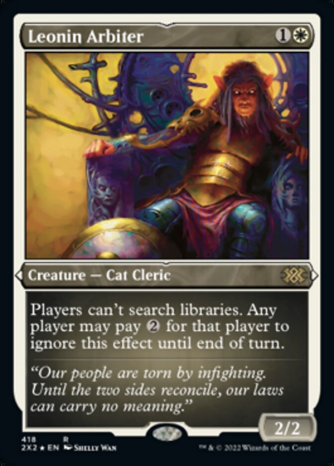 Leonin Arbiter (Foil Etched) [Double Masters 2022] - Destination Retro
