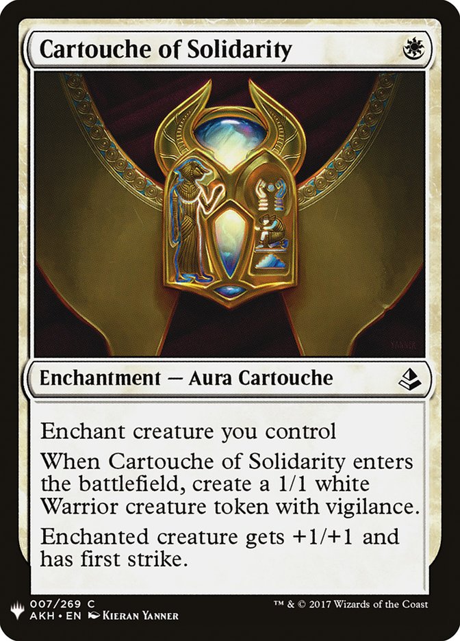 Cartouche of Solidarity [Mystery Booster] - Destination Retro