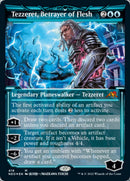 Tezzeret, Betrayer of Flesh (Showcase) (Foil Etched) [Kamigawa: Neon Dynasty] - Destination Retro