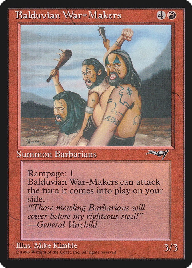 Balduvian War-Makers (Treeline Background) [Alliances] - Destination Retro