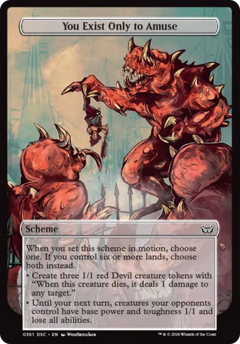 You Exist Only to Amuse (Full Art) [Duskmourn: Archenemy] - Destination Retro