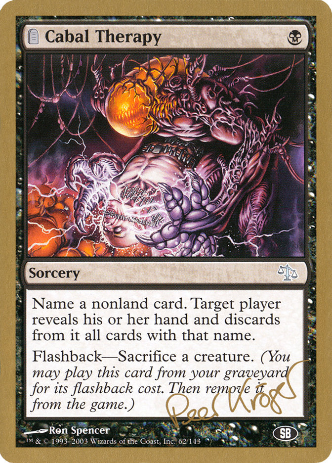 Cabal Therapy (Peer Kroger) (SB) [World Championship Decks 2003] - Destination Retro