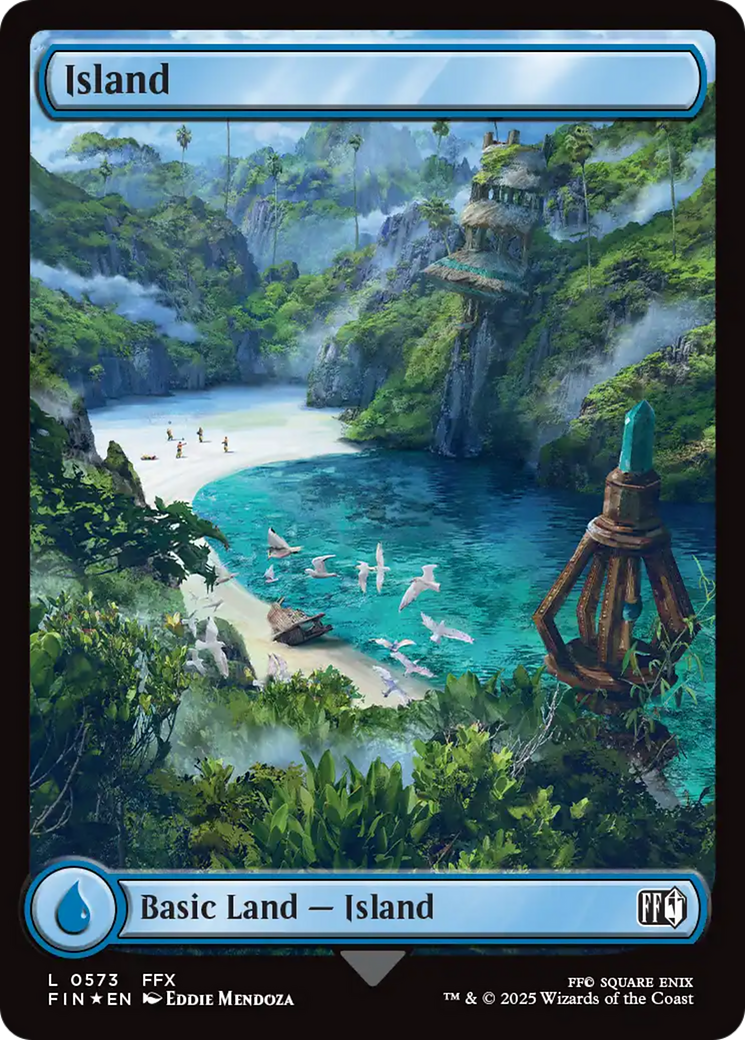 Island (0573) (Surge Foil) [FINAL FANTASY] - Destination Retro