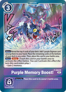 Purple Memory Boost! [P-040] [Promotional Cards] - Destination Retro