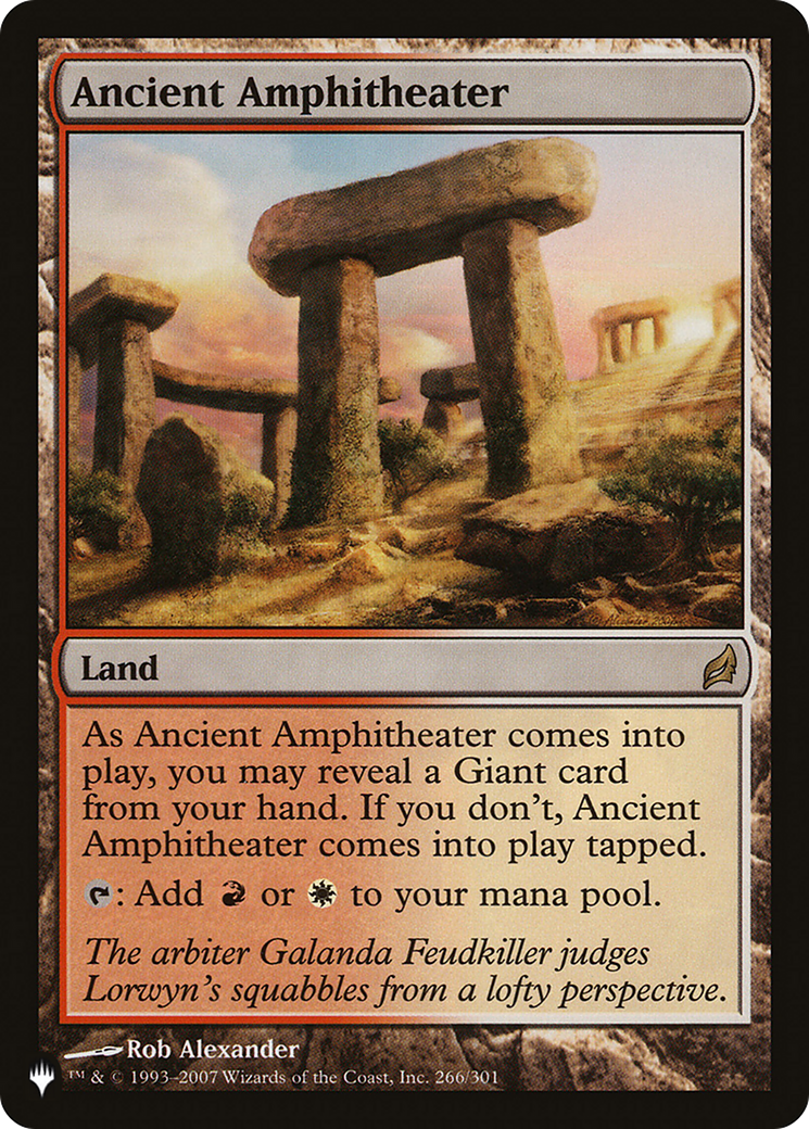 Ancient Amphitheater (LRW) [The List] - Destination Retro