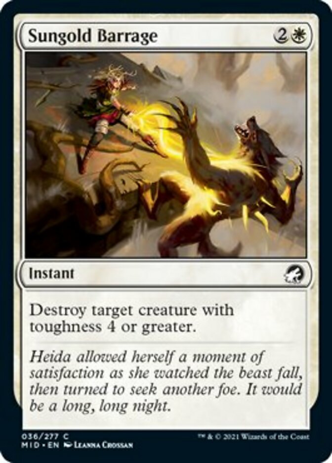 Sungold Barrage [Innistrad: Midnight Hunt] - Destination Retro