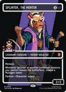 Splinter, the Mentor (0089) (Borderless) (Surge Foil) [Teenage Mutant Ninja Turtles Commander] - Destination Retro