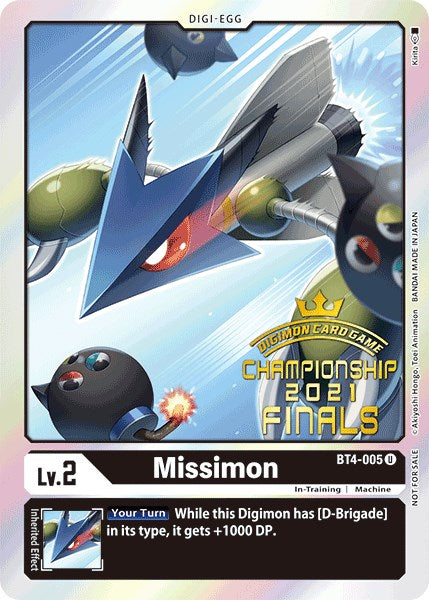 Missimon [BT4-005] (2021 Championship Finals Event Pack Alt-Art Gold Stamp Set) [Great Legend Promos] - Destination Retro