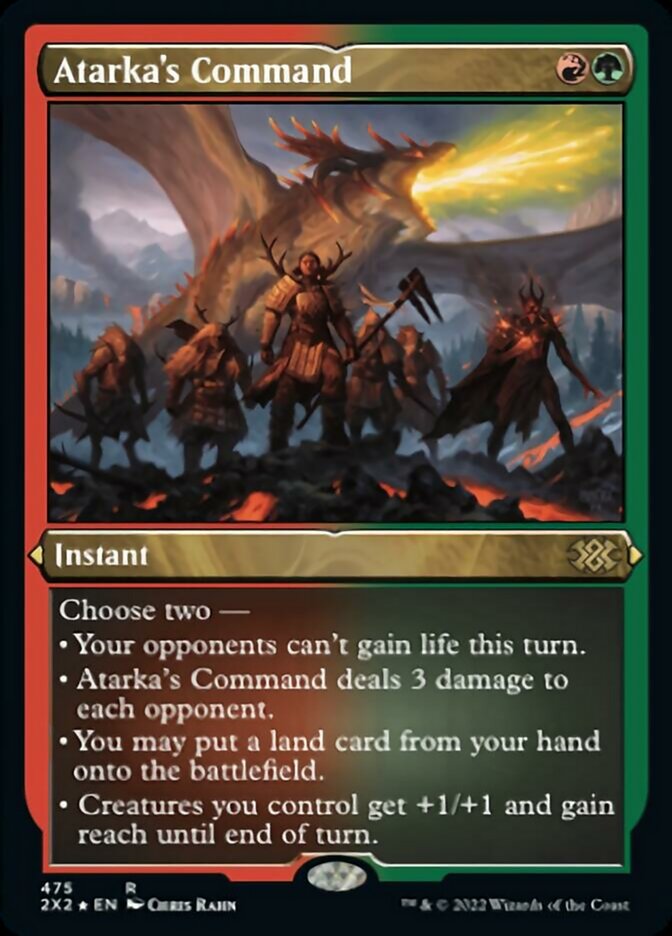 Atarka's Command (Foil Etched) [Double Masters 2022] - Destination Retro