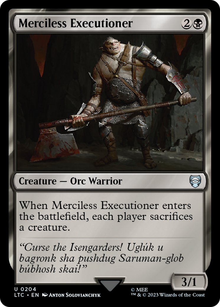 Merciless Executioner [The Lord of the Rings: Tales of Middle-Earth Commander] - Destination Retro