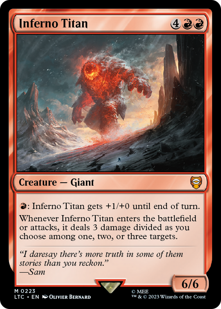 Inferno Titan [The Lord of the Rings: Tales of Middle-Earth Commander] - Destination Retro